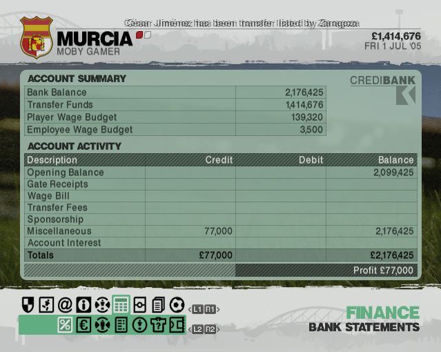 LMA Manager 2006 screenshot 4 for Xbox